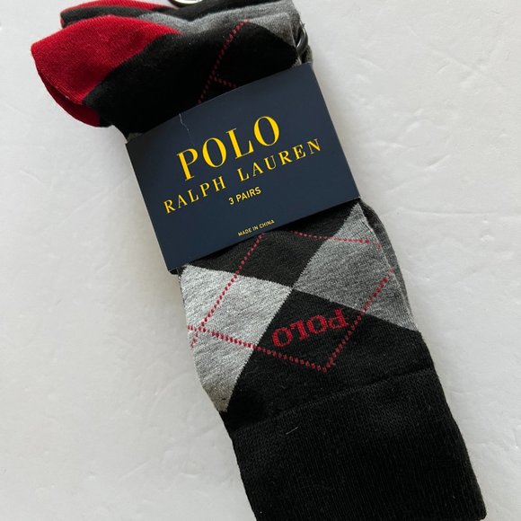 Polo Ralph Lauren Other - POLO RALPH LAUREN 3 Pairs Men's Dress Socks NIP Size OSFM